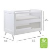 BreathableBaby Breathable Mesh 3-in-1 Convertible Crib, White, Greenguard Gold Certified - 3 of 4