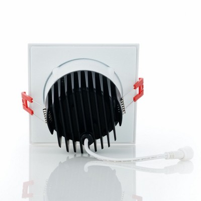 White Aluminum LED Recessed Downlight with Dimmable Feature