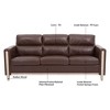 NicBex 79.53 Inch 3-Seater Sofa Couch with Soft Cushions and Wood Legs for Living Room,Apartment,Bedroom - 4 of 4