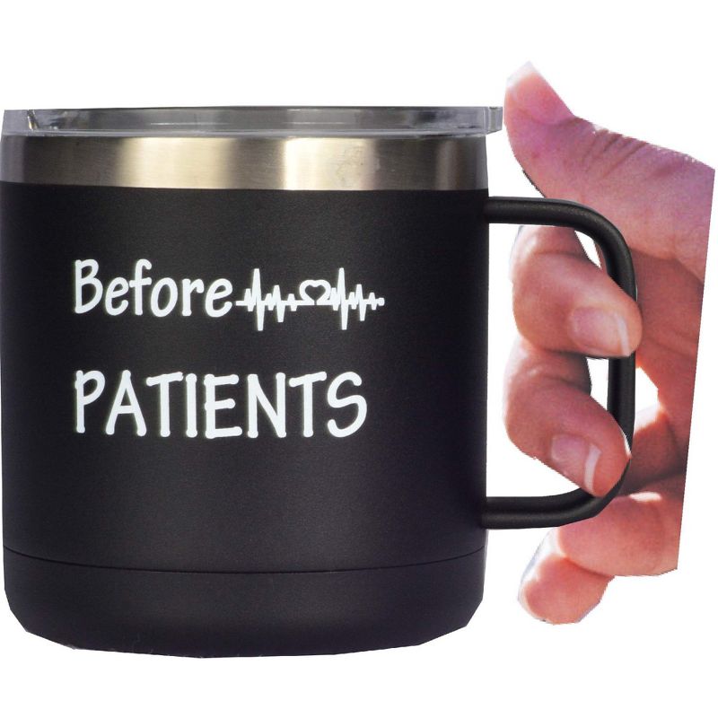 Meant2tobe Before Patients After Patients Coffee Mug Tumbler - Black, 3 of 4