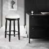 Bar Stools Set of 2 White 360 Degree Swivel, Accent Wooden Swivel Seat Counter Height Bar Stool - 2 of 4
