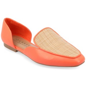Journee Collection Womens Kennza Soft Faux Leather Slip On Flats - 1 of 4
