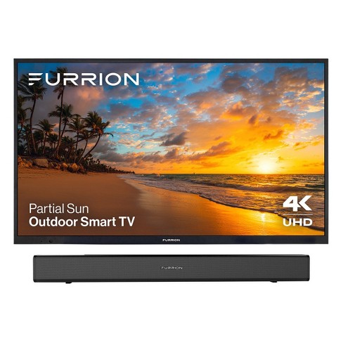 Furrion Aurora 55" Partial Sun 4k Smart Outdoor Tv With 70w 2.1ch Outdoor Soundbar Built-in Subwoofer Bluetooth : Target