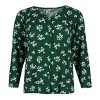 Elegant Emily Women's Hunter Floral Pajama Set - 2 of 4