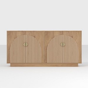 Modern Sideboard Buffet Cabinet Large Storage Cabinet with Gold Handle Storage and Doors, Console Table Buffet Table for Dining Room Living Room - 1 of 4