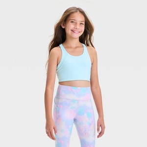 Girls' Racerback Sports Bra - All In Motion™ - 1 of 3