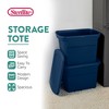 Sterilite 18 Gallon Plastic Stackable Storage Tote Container Bin, Red - 2 of 4