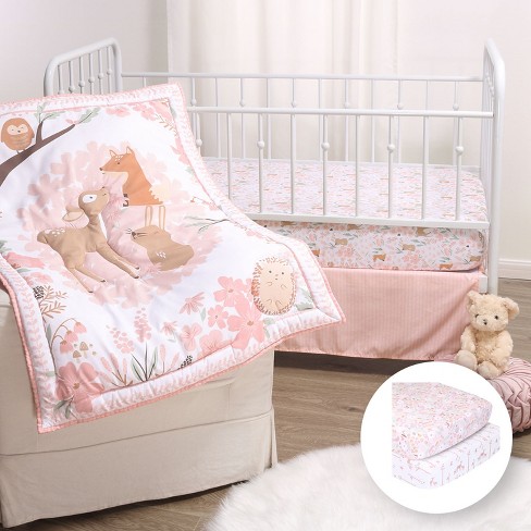 Cot bed 2024 sheets pink