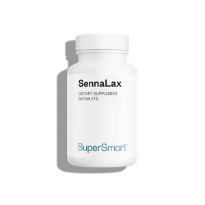 SuperSmart SennaLax (Advanced Formula) - Senna Leaf Extract Supplement with Magnesium Citrate | Vegan & Gluten Free - 90 Tablets - 1 of 1
