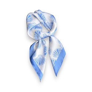 Anna-Kaci Luxury Satin Shell Print Scarf for Various Occasion 27×27 Inches - 1 of 4