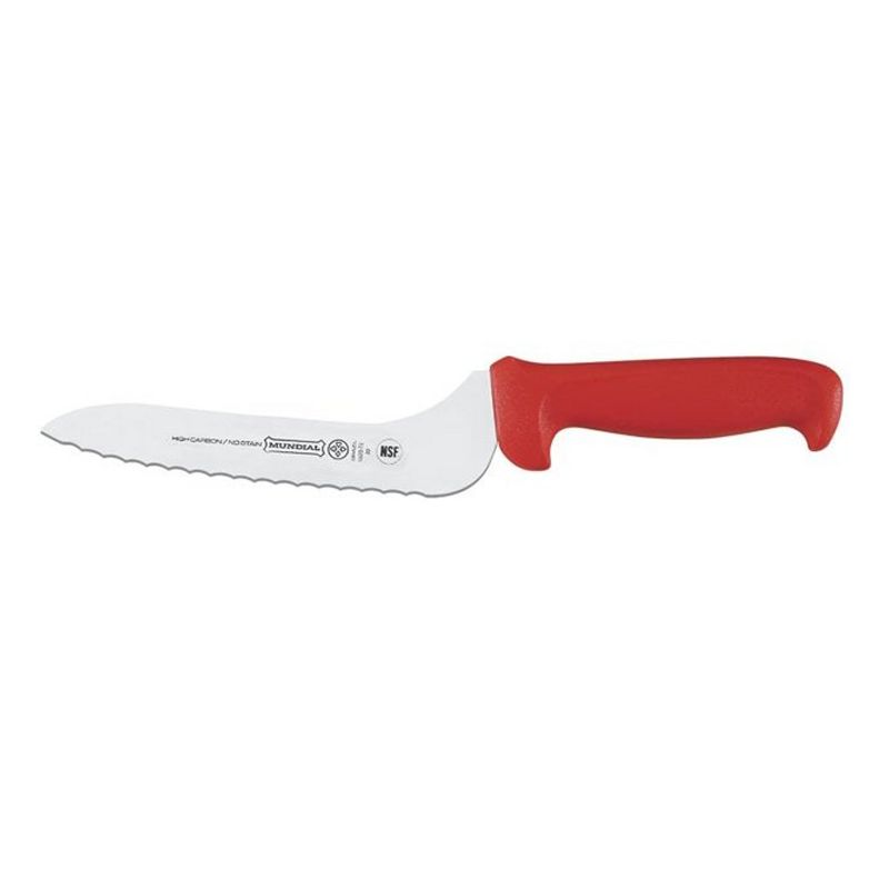 Mundial R5620-7E 7-Inch Offset Serrated Edge Sandwich Knife, Red, 1 of 4