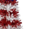 Northlight Pre-Lit Americana Tinsel Christmas Tree - 6' - Clear Lights - 4 of 4