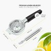 Stainless Steel Lemon Squeezer - Premium Citrus Juicer - Lime Squeezer for Seedless Juicing - Stainless Steel Hand Juicer 2 pcs - Easy to Wash - 2 of 4