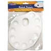 Creativity Street® Palette-Shaped Paint Trays, White, 9" x 6.75", 2 Per Pack, 6 Packs - 2 of 4