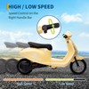 Jojoka 24V Electric Moped Scooter 350W Ride on Motorcycle For Big Kids w/ Rear Brake,Twist Grip Throttle & LED Light,Max 14MPH - 4 of 4