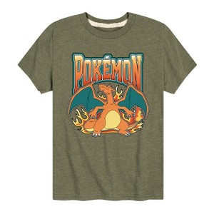 Boys' - Pokémon - Charizard Collegiate Short Sleeve Graphic T-Shirt - 1 of 4