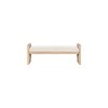 Meridian Furniture,Sonia Velour Fur Fabric Bench - 3 of 4