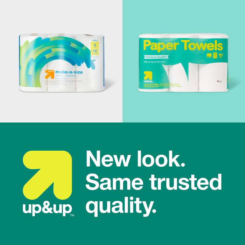 Make-A-Size Paper Towels - 150 sheets - up & up, 4 of 5