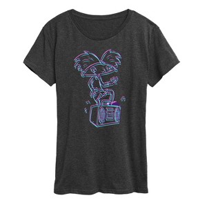 Women's - Hey Arnold! - 3D Arnold Short Sleeve Graphic T-Shirt - 1 of 4