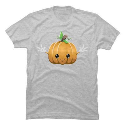 Men's Design By Humans Halloween Pumpkin Monster 6 By LironPeer T-Shirt