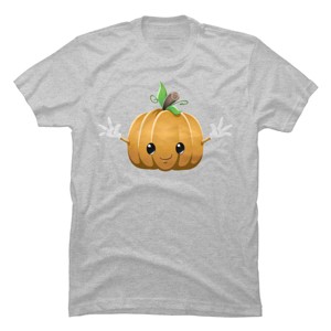 Men's Design By Humans Halloween Pumpkin Monster 6 By LironPeer T-Shirt - 1 of 4