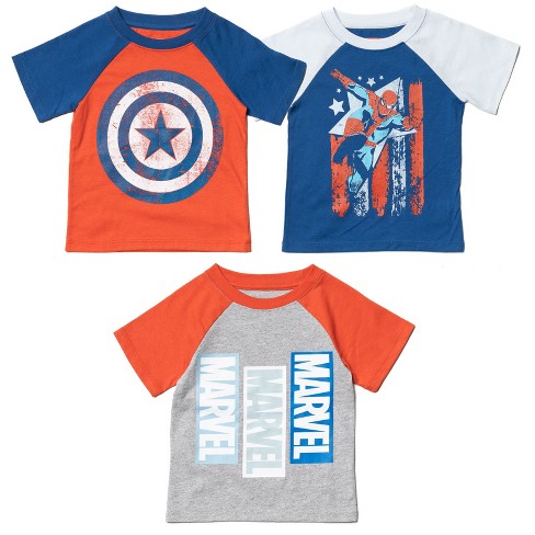 Marvel Avengers X men Spider man Iron Man Thor Captain America 3 Pack T shirts Toddler Target