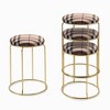 Kings Brand Furniture 4-Pack Stack Stools, Upholstered w/Metal Legs Backless Stackable  Bar and Counter Height Stool, Dining Room Kitchen Chairs - 2 of 4
