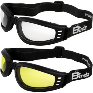 2 Pairs of Birdz Eyewear Cardinal Safety Goggles with Clear, Yellow Lenses - 1 of 4