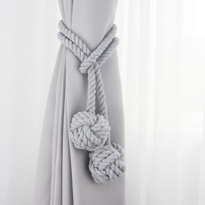 Tree City - Elegant Woven Rope Curtain Tiebacks (set of 2) - 1 of 4