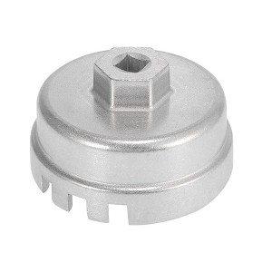 Unique Bargains 14 Flutes 6 Slots Oil Filter Cap Wrench for Toyota Camry RAV4 Highlander 2.5L-5.7L Engine 64.5mm - 1 of 4