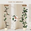 Jojoka Artificial Magnolia Tree with Planter Pot, Realistic Faux Floor Plant for Indoor Home Living Room Office Decor - 4 of 4