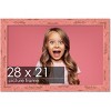PosterPalooza | Shabby Chic Pink Picture Frame - UV Acrylic, Backing Board, Hanging Hardware Included - 2 of 4