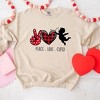 Simply Sage Market Women's Graphic Sweatshirt Peace Love Cupid - 2 of 4