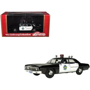 1970 Ford Custom Police Car "San Francisco Police Department" Black and White Limited Ed 1/43 Model Car by Goldvarg Collection - 1 of 4