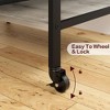 Large Printer Stand With Power Outlets, Mobile Home Printer Table With Lockable & Adjustable Wheels - 3 of 4