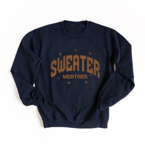Sweater Weather Knit Print - Women's Graphic Sweatshirt - 1 of 4