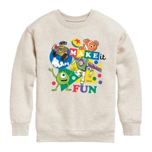 Boys' - Disney - Make It Fun Graphic Long Sleeve Fleece Sweatshirt - 1 of 4