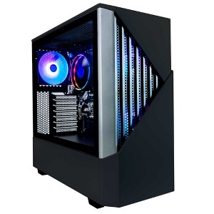 Periphio Castle Gaming PC Desktop | AMD Ryzen 7 CPU, Vega 8 Graphics, 16GB RAM, 1TB Storage, WiFi Built-In, Windows 11 Gaming Computer - 1 of 4