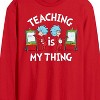 Men's - Dr. Seuss - Teaching Is My Thing Long Sleeve Graphic T-Shirt - 2 of 4