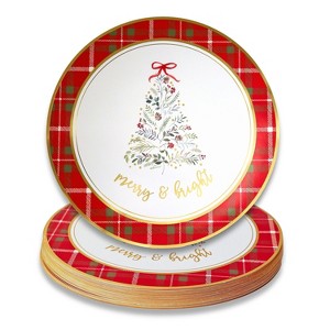 Kate Aspen Holiday Themed Paper Placemat Chargers - 1 of 4