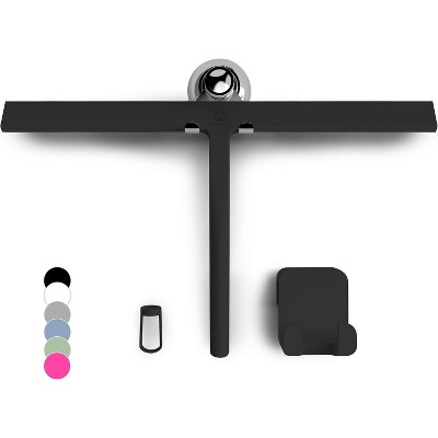 Shower Squeegee for Glass Doors, 11 Inch Silicone Window and Bathroom Cleaning Squeegee with Modern Design