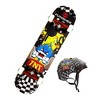 Punisher Skateboards TNT 31-Inch Skateboard With Helmet Combo, Black - 2 of 3