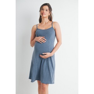green emerald velvet dress Sleeveless V-Neck Maternity Dress, Midi Length – Ingrid & Isabel main image 1