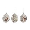Transpac Glass 4.5 in. Multicolored Christmas Forest Critter Ornament Set of 3 - 2 of 4