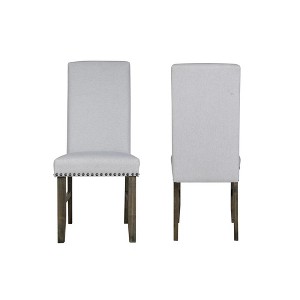 New Classic Furniture, Julius Upholstered Dining Chair (2 Per Carton)-Walnut - 1 of 4