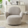 Fabric Modern Accent Chair with 360° Swivel, Cloud-Like Comfort and Durable Metal Frame - 2 of 4