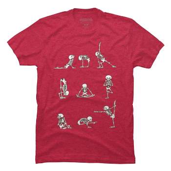 Junior's Design By Humans Skeleton Yoga By Huebucket T-shirt - White -  Medium : Target