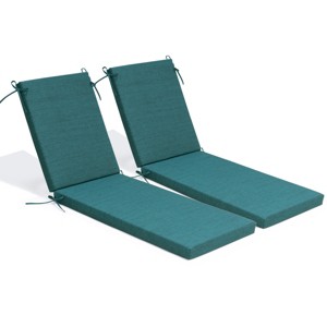 Pellebant 80 Inch Patio Chaise Lounge Cushion 2PCS Non-Slip Replacement Cushion for Chaise Lounge Poolside Deck Garden Indoor Outdoor - 1 of 4