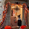Meri Meri Black & Orange Stripe Honeycomb Garland (9' with excess cord - Pack of 1) - 2 of 4