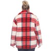 White Mark  Plus Size Plaid Shacket - 3 of 4